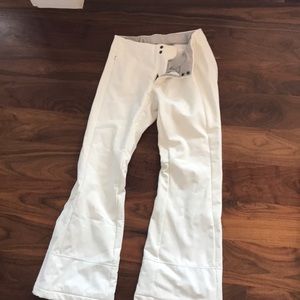North Face Soft Shell Apex White Ski Pants